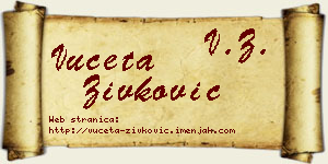 Vuceta Živković vizit kartica